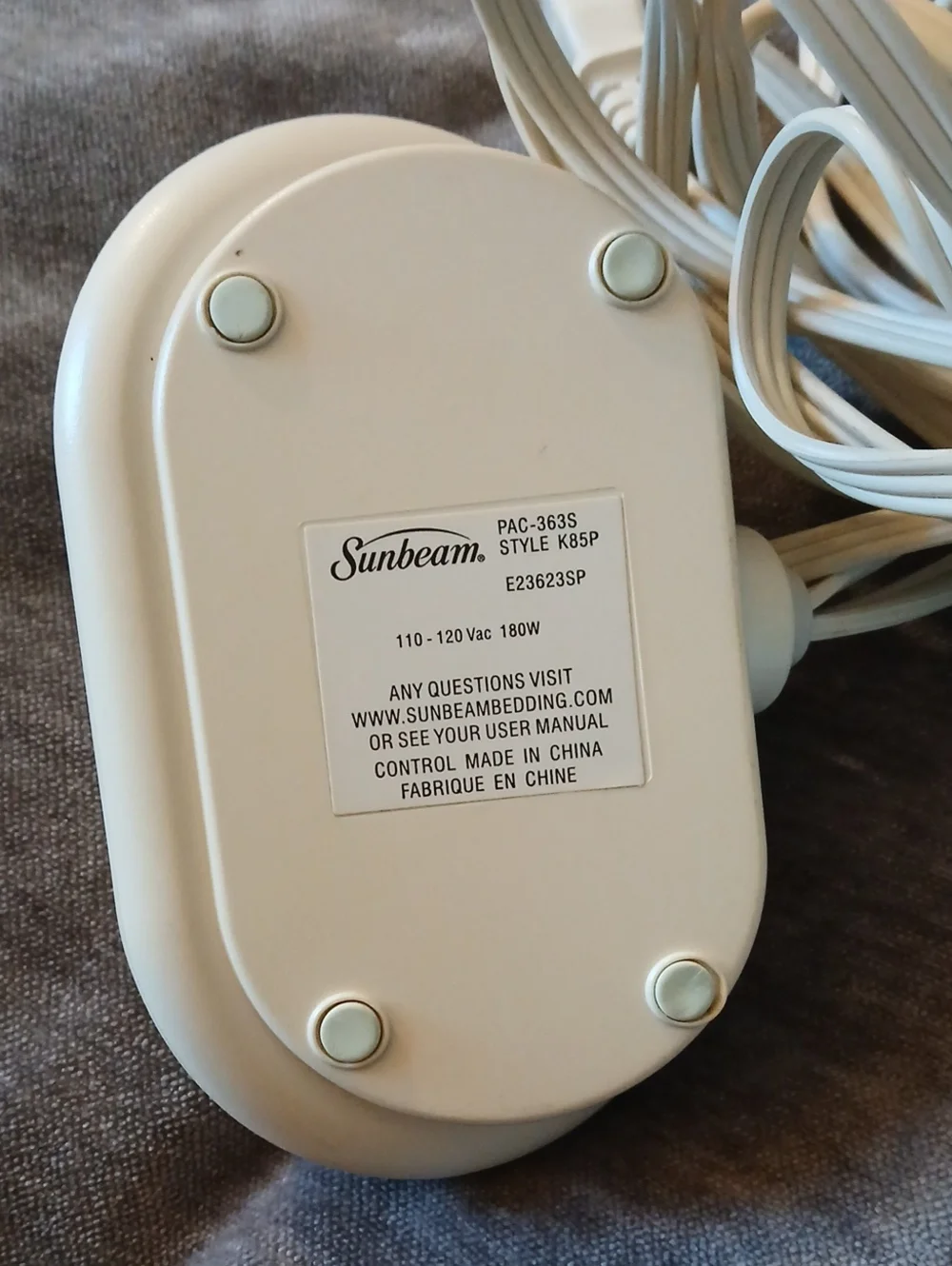 Sunbeam Electric Blanket Controller Replacement